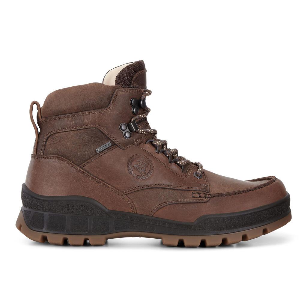 Ecco Track 25 Moc High Mens Hiking Boots Brown Sales - India FYR-256079